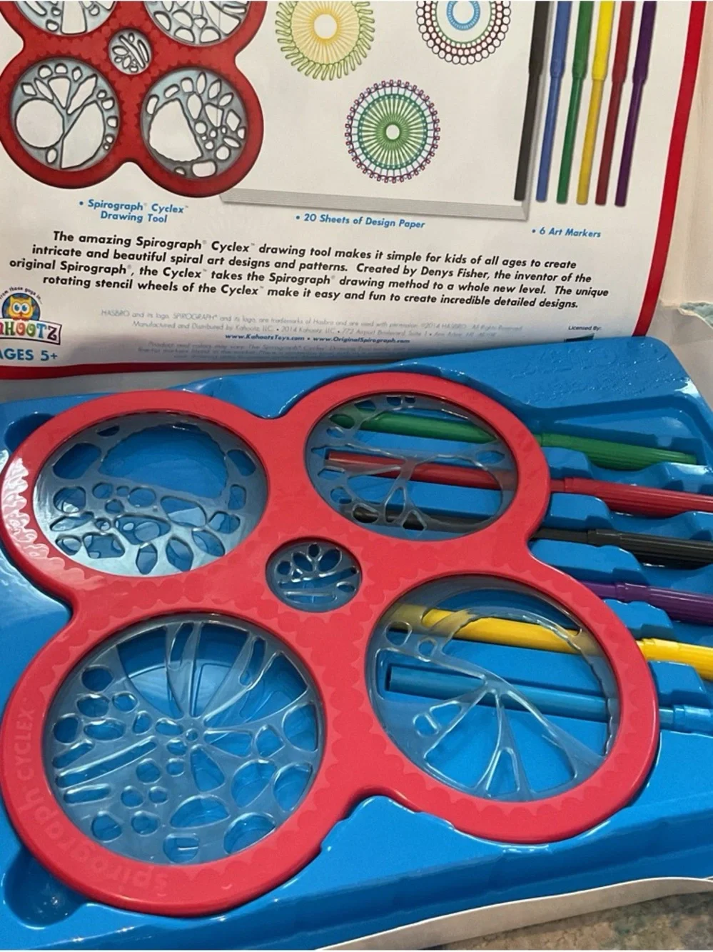 Cyclex Spiral Drawing Toy - Red